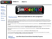 Tablet Screenshot of jimkleefeld.com